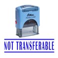 thumbnail image 1 of NOT TRANSFERABLE Self Inking Rubber Stamp Custom Shiny Office Stationary Stamp, 1 of 1