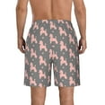 thumbnail image 3 of Kdxio Poodle Dog Pattern Mens Casual Shorts - Drawstring Summer Beach Sports Shorts for Men, 3 of 9