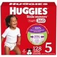 thumbnail image 1 of Huggies Little Movers HuggFit 360° Baby Diapers with 360° Waistband, Size 3-7, 1 of 9
