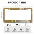 thumbnail image 3 of 2 Pcs Set Spring Bunny Daffodil License Plate Cover Watercolor Cute Rabbit Bunny License Plate Cover Front Plates Frames Car Tag Frame Aluminum 2 Hole for US Standard Vehicles for Women Men, 3 of 6