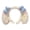 Blue, variant on Aellinatey Anime Plush Bowknot Hairband Hair Styling Accessory with Glittering Crystals