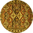 thumbnail image 1 of Ahgly Company Indoor Round Persian Yellow Traditional Area Rugs, 7' Round, 1 of 4