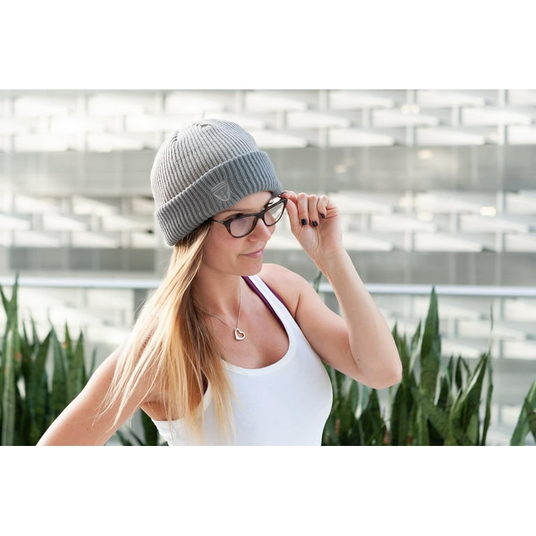 Gears 5 Del Walker Bonnet Brodé | Chapeau D'hiver à Collectionner Officiel Sur Le Thème Du Jeu Vidéo | Chapeau Gris Et Bleu Parfait Pour Le Cosplay Et