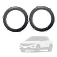 thumbnail image 2 of BIBABLYKE 2pcs Black 6.5 inch Car Speaker Mounting Spacer Adaptor Rings Suitable for Magotan-Skoda Car Stereo Speaker Spacer, 2 of 5