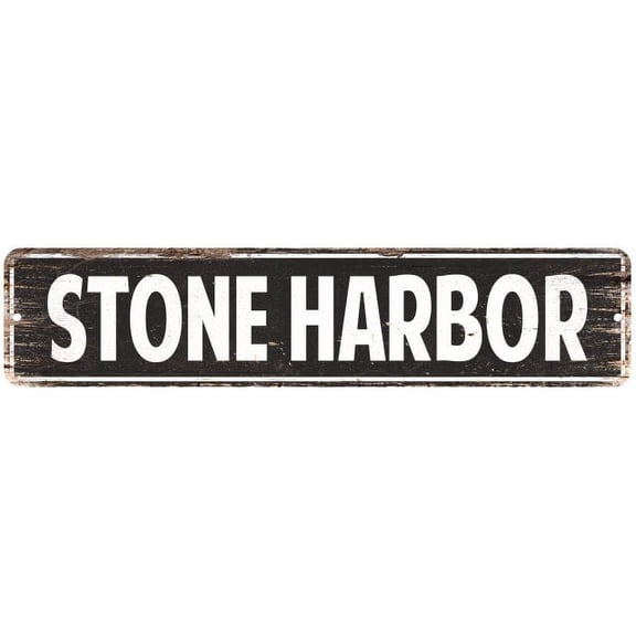 Stone Harbor Vintage Look Gift Metal Sign Chic 4x18 204180008155