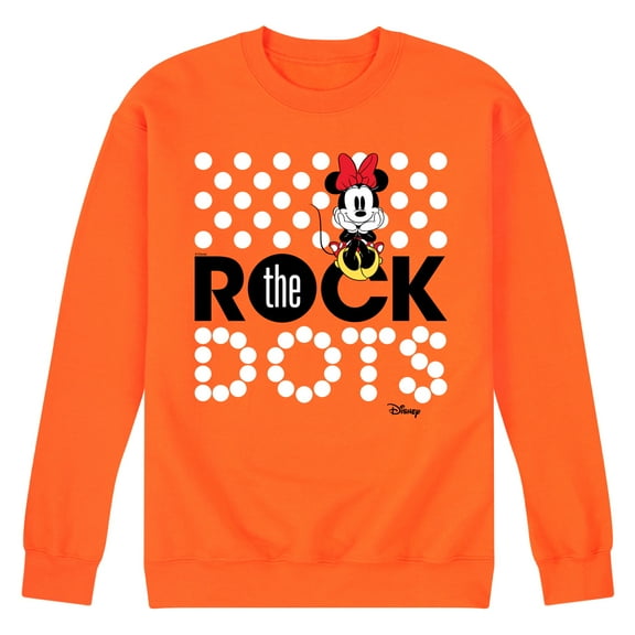 Disney - Mickey & Friends - Minnie Mouse - Rock the Dots - Men's Crew Neck Fleece Pullover