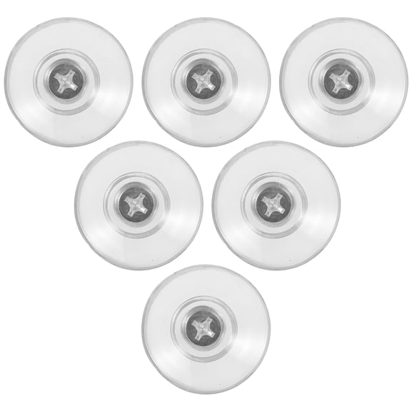 Pretyzoom 6Pcs Heavy Duty Suction Cup Transparent Suction Cup For Window Car Sunshade Use