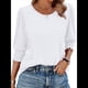 thumbnail image 3 of Blusas para Mujer, Elegantes, Informales, de 3/4 y Puños Fruncidos. L, 3 of 9