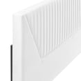 thumbnail image 5 of Tufted Headboard, Twin, White, Velvet, Mid Century Bedroom, Modern Contemporary Boutique HB35257, 5 of 9