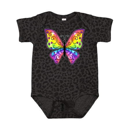

Inktastic Butterfly with Rainbow Wings Gift Baby Boy or Baby Girl Bodysuit