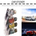 thumbnail image 2 of New Arrival Funny Cartoon Car Sticker Football Player Pattern Sticker Waterproof Decals, 2 of 7