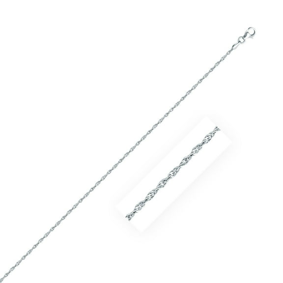 Sterling Silver 2.0mm Singapore Style Chain 24 in