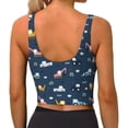 thumbnail image 3 of Lsque Modern Modern Excavator Printed Women'S Sports Bra, Compression, Moisture Wicking, High-Impact Sports Bra For Women,Supportive sports bra-Medium, 3 of 9