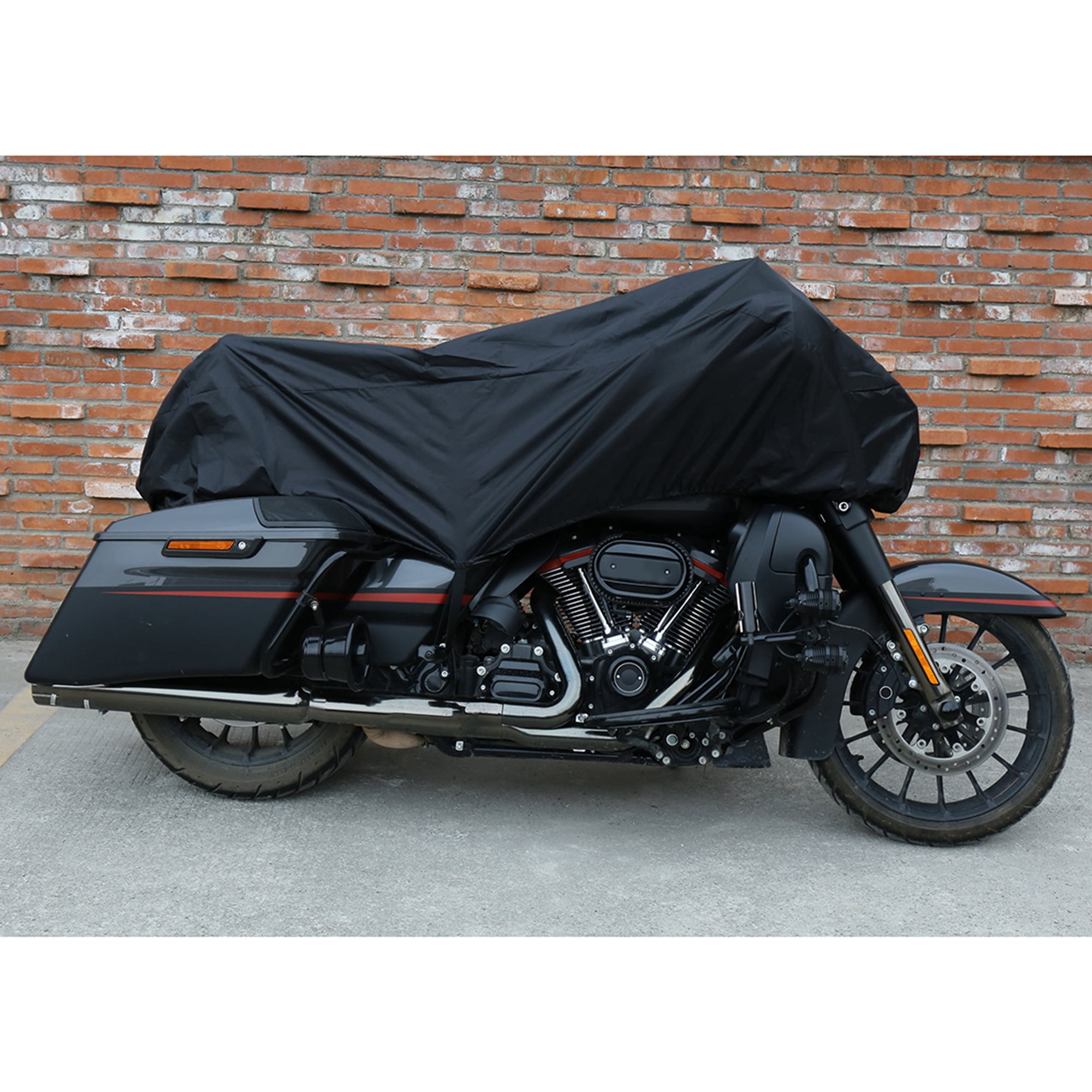 Unique Bargains 210T Motorcycle Half Cover Outdoor Waterproof Rain Dust UV Protector XL