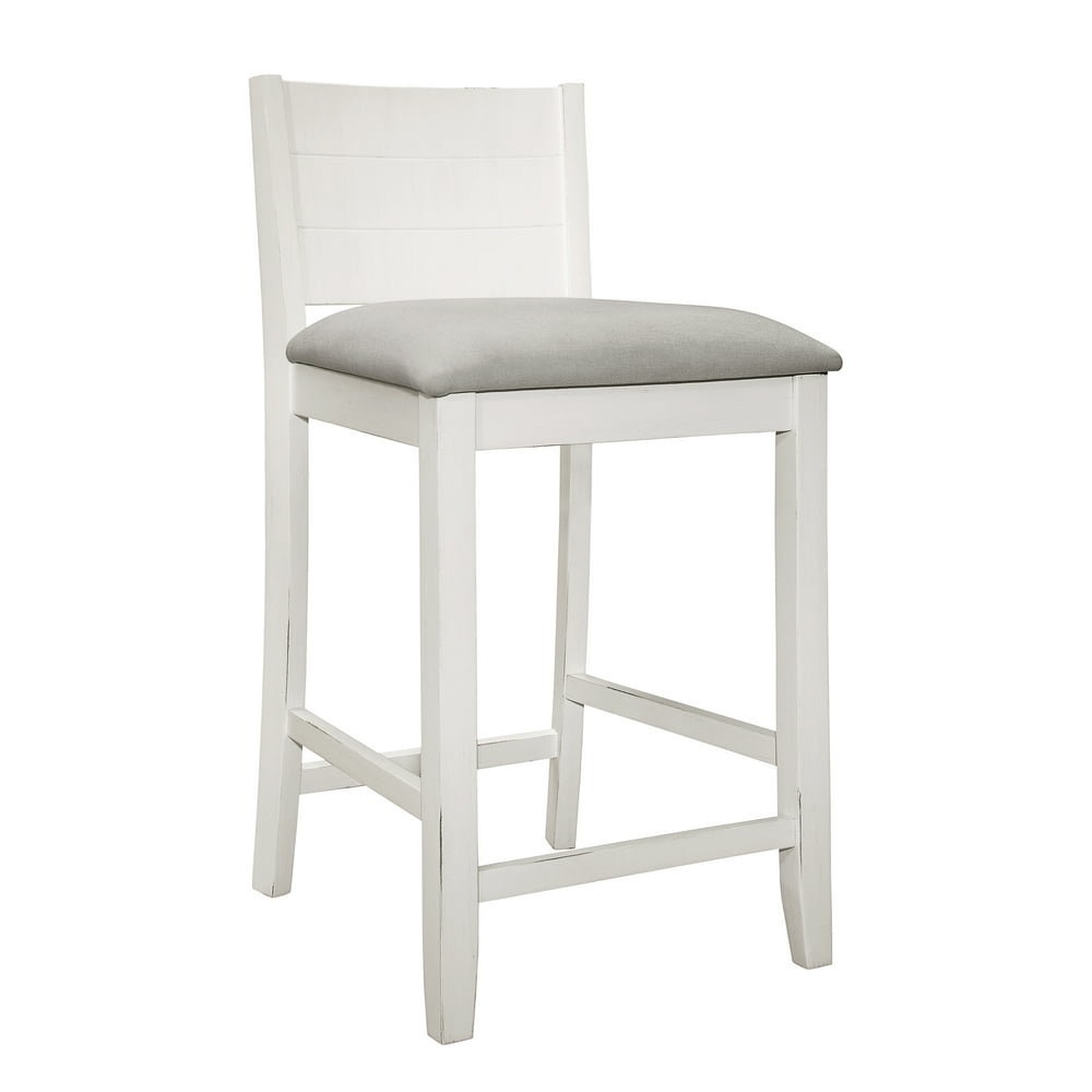 Hillsdale Furniture Fowler Wood Counter Height Stool, Sea White
