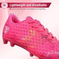 thumbnail image 4 of Vizari Botas de Fútbol Zodiac para Terreno Firme para Niños: Calzado de Fútbol Duradero y Ligero para Niños y Niñas, Color Rosa, Talla 5.5., 4 of 6