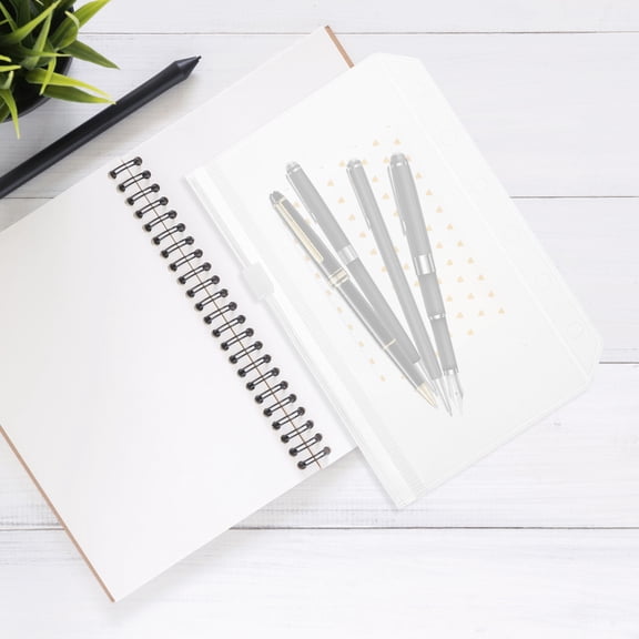 5-Pack PVC Zipper Binder Pockets for Notebooks, Loose Leaf Document Holders, Binder Bags for School and Office Use