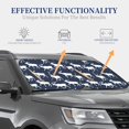 thumbnail image 4 of Windshield Sun Shade, Aesthetic reindeer moose navyblue Foldable Car Sun Shade Windshield for Front, 2 Pieces, 4 of 7