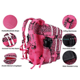 thumbnail image 5 of Military Tactical Gym Backpack W/Cup Holders Rosy Leopard - Shaker Bottle NOT INCLUDED, 5 of 6