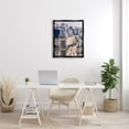 thumbnail image 2 of Parisian Architecture Buildings Town & City Photograph Jet Black Framed Art Print Wall Art, 2 of 6