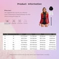thumbnail image 7 of Linjinx Women Sequin Lion Tamer Outfit Fringed Bodysuit And Accessories Set Red M, 7 of 7