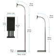 thumbnail image 3 of Selens 69" Tablet iPad Floor Stand Holder Phone Gooseneck Heavy Duty Adjustable, 3 of 11