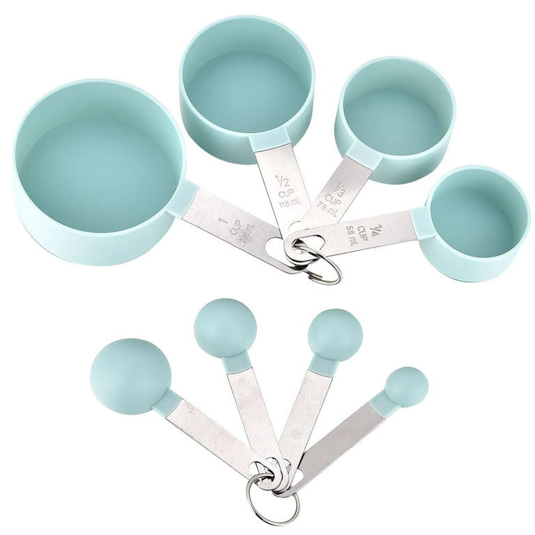 SYNGAR Black Measuring Cups and Spoons Set, Stackable Kitchen