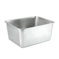 thumbnail image 2 of ACDANC Rectangle Stainless Steel Cat Litter Box Broken-resistant Low Entry Open Spacious Metal Litter Pan Pet Accessories, 2 of 4
