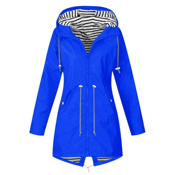 TJAZFJPA Corduroy Jacket Women Solid Rain Jacket Outdoor Plus Size Hooded Windproof Loose Coat Womens Ski Jacket Womens Jackets