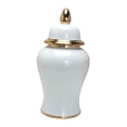 thumbnail image 2 of Tarro de porcelana para almacenamiento, tarro de templo, adorno moderno clásico, tarro de cerámica para jengibre grande, 2 of 9