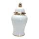 thumbnail image 2 of Jarrón de porcelana para almacenamiento, florero de cerámica clásico con tapa, tarro de templo europeo Pequeño, 2 of 9