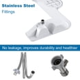 thumbnail image 4 of Bidet Accessoire de Toilette Non Électrique avec Doubles Buses, Pression d'Eau Réglable et Entrée en Acier Inoxydable – Bidet d'Eau Froide Ultra Mince pour le Nettoyage Féminin et des Arrière, 4 of 8