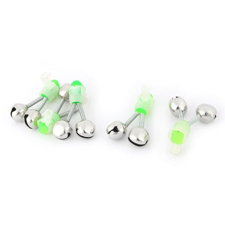 Unique Bargains Unique Bargains 5 Pcs Plastic Clip Metal Bell Fishing Bite Alert Fishing Rod Bait Alarm