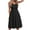 Black, variant on AOOCHASLIY Clarance Dresses for Women 2022Women Fashion Button Summer Seaside Sling Sleeveless V-Neck Solid Color Casual Dress