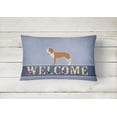 thumbnail image 2 of Carolines Treasures BB5495PW1216 Spanish Hound Welcome Canvas Fabric Decorative Pillow, 2 of 3