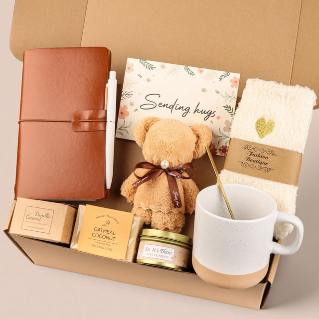 Get Well Soon - Cestas de regalo para mujeres, regalos de cuidado personal para mujeres, paquete de cuidado único, regalos de feliz cumpleaños para ella, mamá, hermana