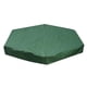 thumbnail image 3 of Cubierta para arenero, impermeable, a prueba de polvo, protección para piscinas, cubierta hexagonal verde para arenero con cordón Evite la contaminación de la arena y los juguetes, 3 of 7