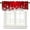 Christmas-9, variant on Red Christmas Snowflake Kithen Curtains Valances for Windows, Merry Xmas Bow Holiday Window Treatment Valances for Kitchen Living Room Cafe Decor 54''x18'', 1 Panel