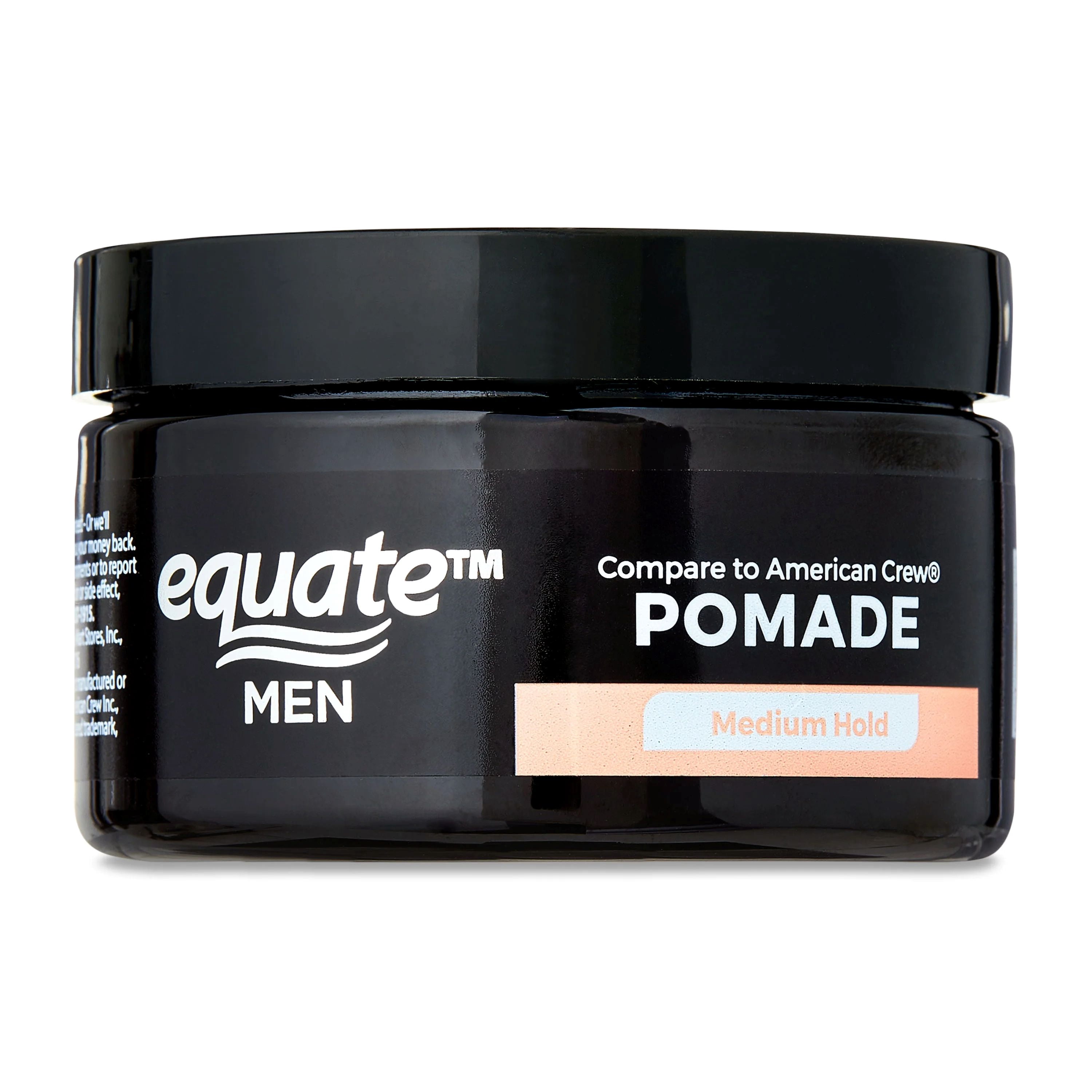 (3 pack) Equate Men Pomade for Medium Hold and High Shine, 3.0 oz, Compare to American Crew®