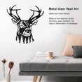 thumbnail image 3 of Deer Wall Art, Deer Head Decor Lightweight Iron Strong Structure  For Bedroom For Kitchen, 3 of 8