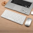 thumbnail image 1 of Teclado inalámbrico con ratón, teclado de modo triple, teclado de modo dual para ordenador portátil, ordenador de escritorio, tableta, teléfono móvil para múltiples dispositivos, 1 of 2
