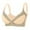 Beige, variant on Full Support Bra for Big Busted Women Push-Up Bralette No Underwire Front Closure Bras