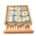 thumbnail image 1 of [Halloween] Wooden Sudoku Puzzle Game For Children's Logical Thinking, Puzzle Table Games With Questions Halloween, Christmas Gift, 1 of 5
