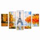 thumbnail image 1 of Cuadro Decorativo París Torre Eiffel Estilo Moderna Juego 5 Piezas 150x80cm Ideal Para Sala Comedor Oficina, 1 of 5