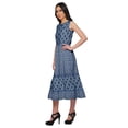 thumbnail image 2 of Moomaya Printed Cotton Long Dress For Womens Sleeveless Tiered Casual Summer Tunic, 2 of 6