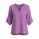 thumbnail image 4 of Neewe Women's Casual Cotton Linen 3/4 Length Sleeve Tops Plain V Neck Shirt Dressy Basic Tshirts 2026 Fashion Clothing S-2XL, 4 of 8