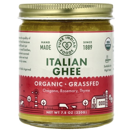 Pure Indian Foods Organic Italian Ghee, 7.8 oz (220 g)