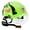 Green with Clear Visor, variant on ANSI Z89.1 OSHA Approved Vented Safety Hard Hat with Visor, Matte Carbon Fiber Pattern Black with Clear Visor Construction Helmet for Industrial Work