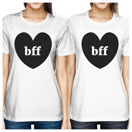 Bff Hearts Cute Best Friend Matching T-Shirts White Funny Gift