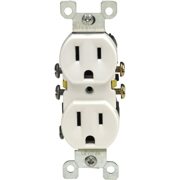 1PC Leviton Shallow Grounded Duplex Outlet